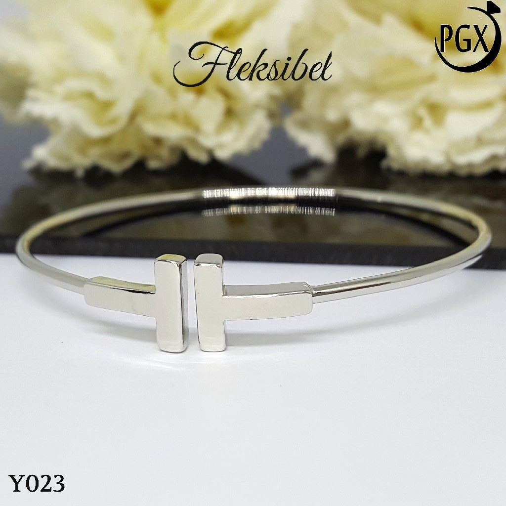 PGX Gelang Xuping Wanita Bangkok Bangle Aksesoris Perhiasan Lapis Emas - Y023