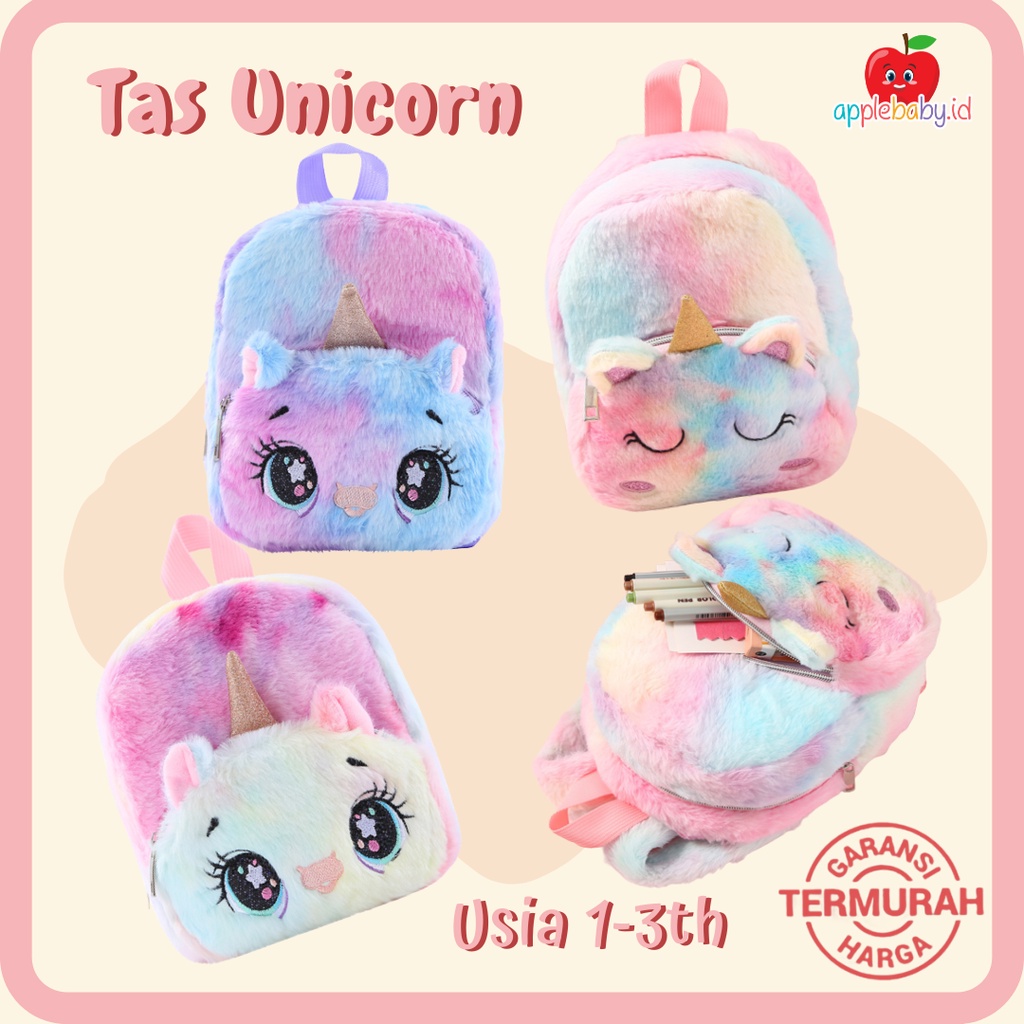 Tas Unicorn Anak Tas Ransel Anak Perempuan Tas Rainbow Anak Cewek Backpack Anak Perempuan Tas Unicor