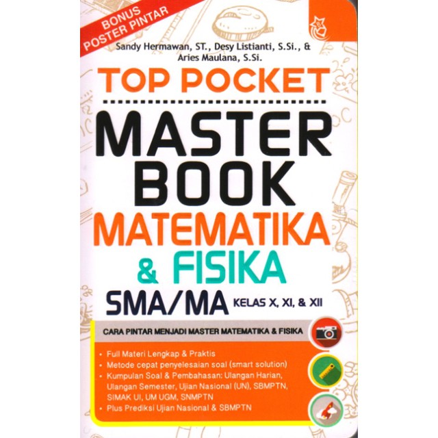 Top Pocket Master Book Matematika &amp; Fisika SMA/MA Kelas X, XI, &amp; XII ( AGRO )