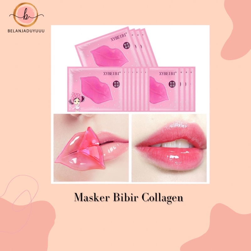 MASKER BIBIR COLLAGEN / PELEMBAB BIBIR KERING / COLLAGEN LIP MASK