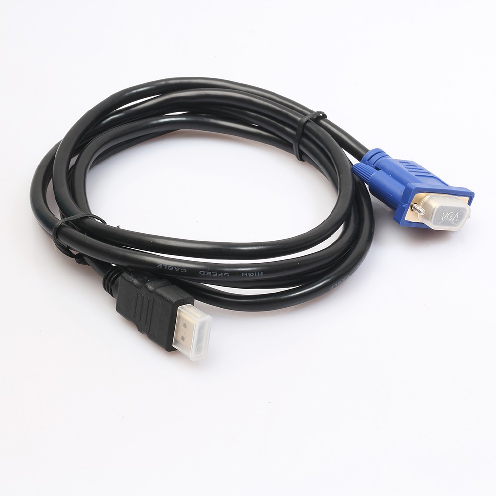 MOJITO HDMI Gold Male To VGA HD Male 15Pin Adapter 1080P Converter Cable 6FT