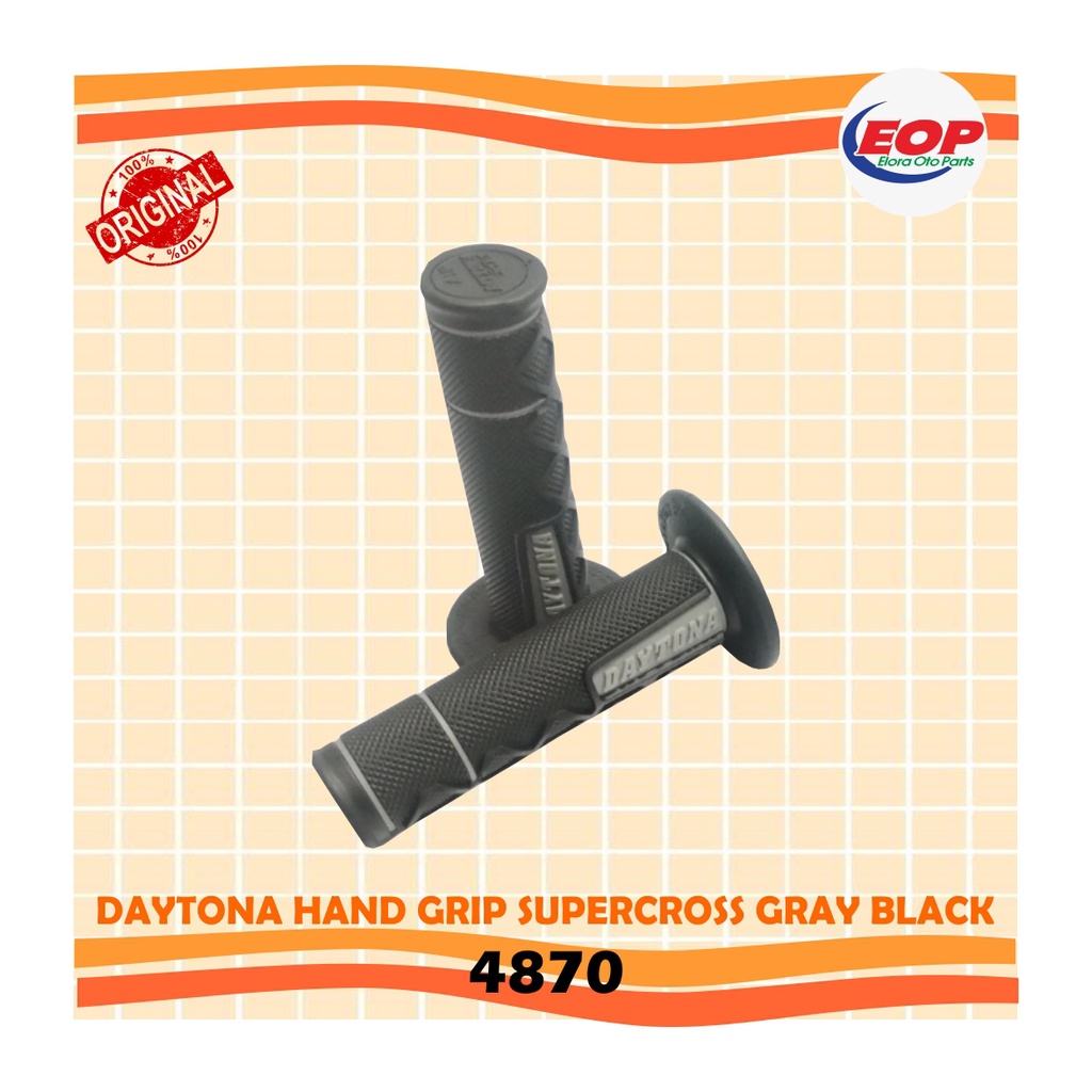 Daytona Grip Supercross Gray Black 4870 Original