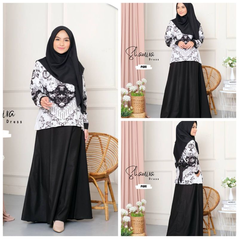 Seragam Batik PGRI Guru Wanita Nyaman Busui Bumil Friendly Original By Luvena