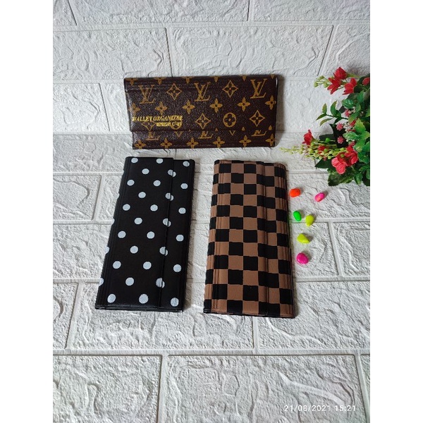 Dompet pintar wallet organizer pengatur keuangan bulanan motif damier monogram