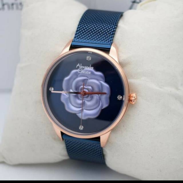 Jam Tangan Fashion Wanita Tali Pasir Alexandre Christie 2723