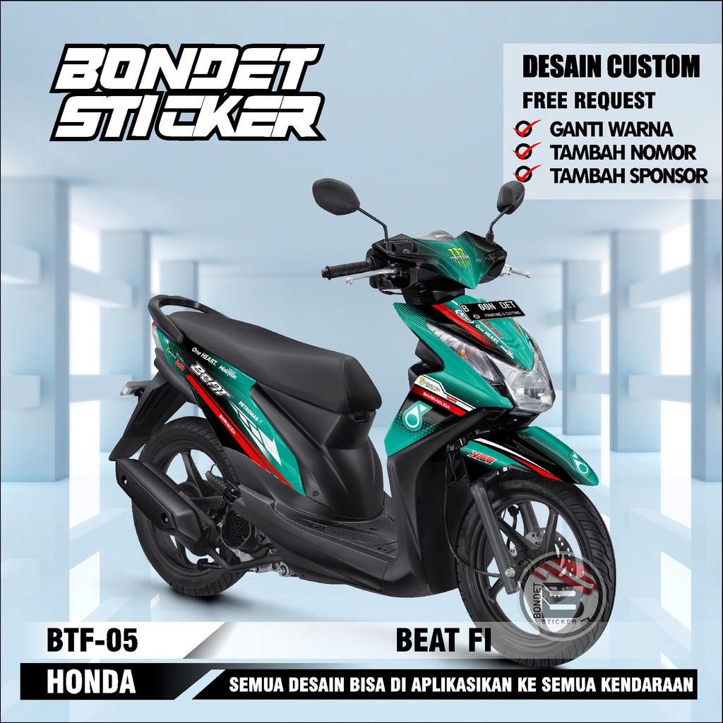 STIKER MOTOR - DECAL MOTOR HONDA BEAT FI INJEKSI 2012/2013/2014