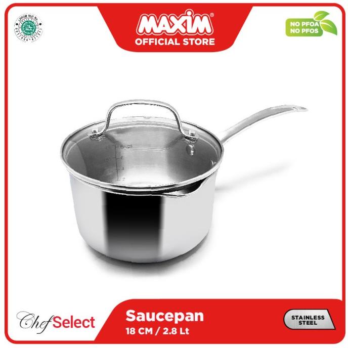 Maxim Chef Select - Panci 18cm Stainless Steel