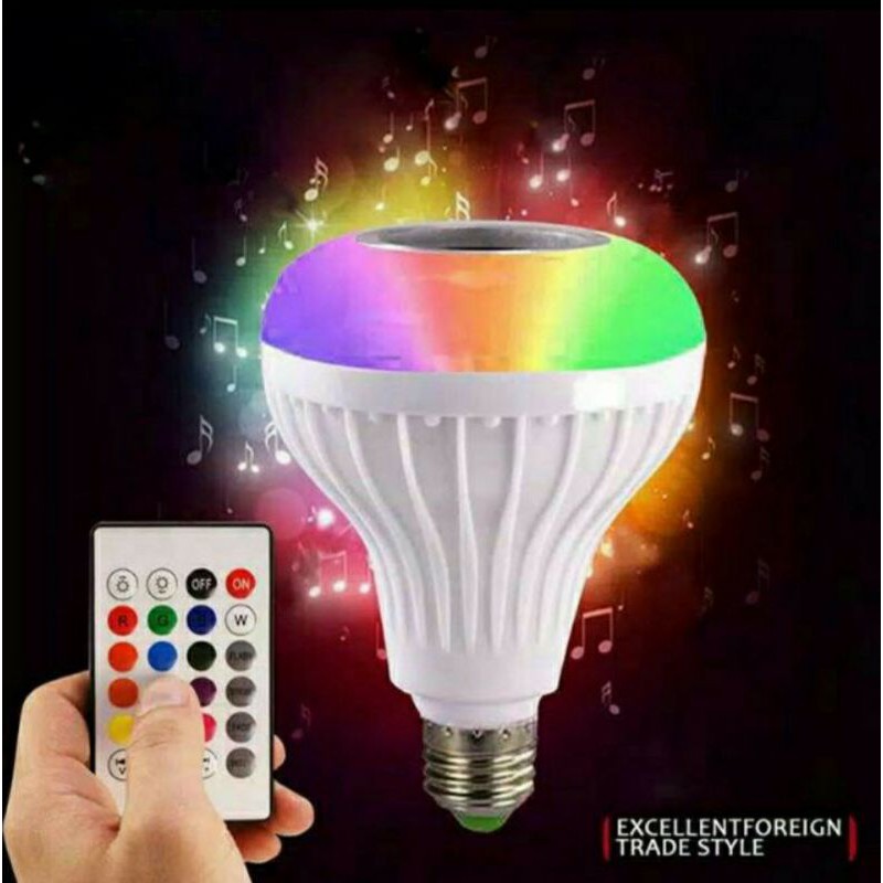 LAMPU MUSIK RGB SPEAKER BLUETOOTH CANGGIH DILENGKAPI REMOTE