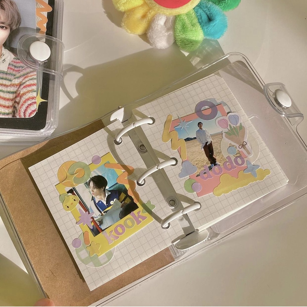 [READY] 3 Ring PVC Mini Jelly Binder / Bullet Journal Mini Diary/ Polco Kolbuk KPOP Photocard Binder NCT ENHYPEN TREASURE