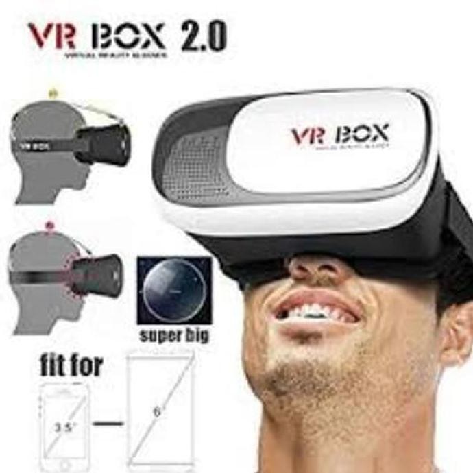 (Produk Terlaris) Vr Box Oppo Vivo Virtuality Reality 3D Glasses / Smartphone Vr