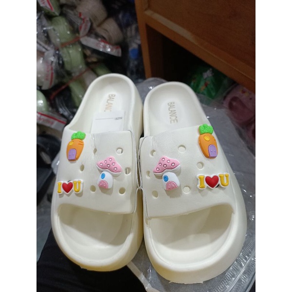Sandal Selop Wedges Candy Sandal Viral Tiktok Para Artis 7002 Sandal Fuji