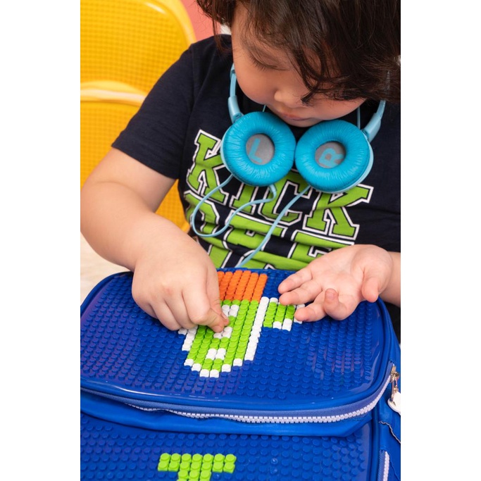 Tas Sekolah Anak Perempuan Laki - Laki SD Ransel Powa Lego Pixel 678 Kids Backpack - Skoola