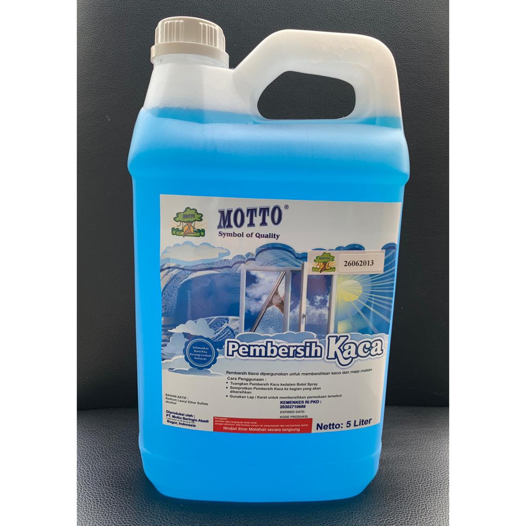 Pembersih Kaca / Glass Cleaner Ekstrak Premium MOTTO 5 Liter