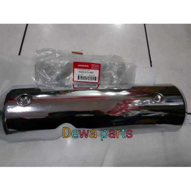 Cover muffler atau kover knalpot tiger revo tidak lubang.original ahm. 18355KCJ660