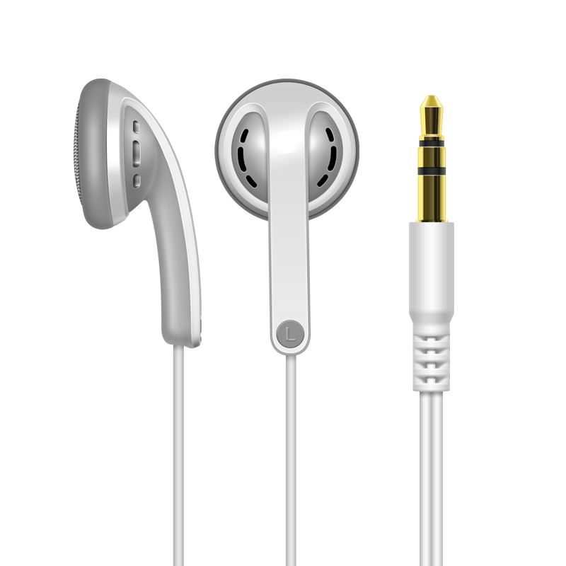 Qian39 Earphone In Ear Hifi Dinamis Mini Kepala Flat Jack 3.5mm Untuk Iphone / Samsung / Xiaomi