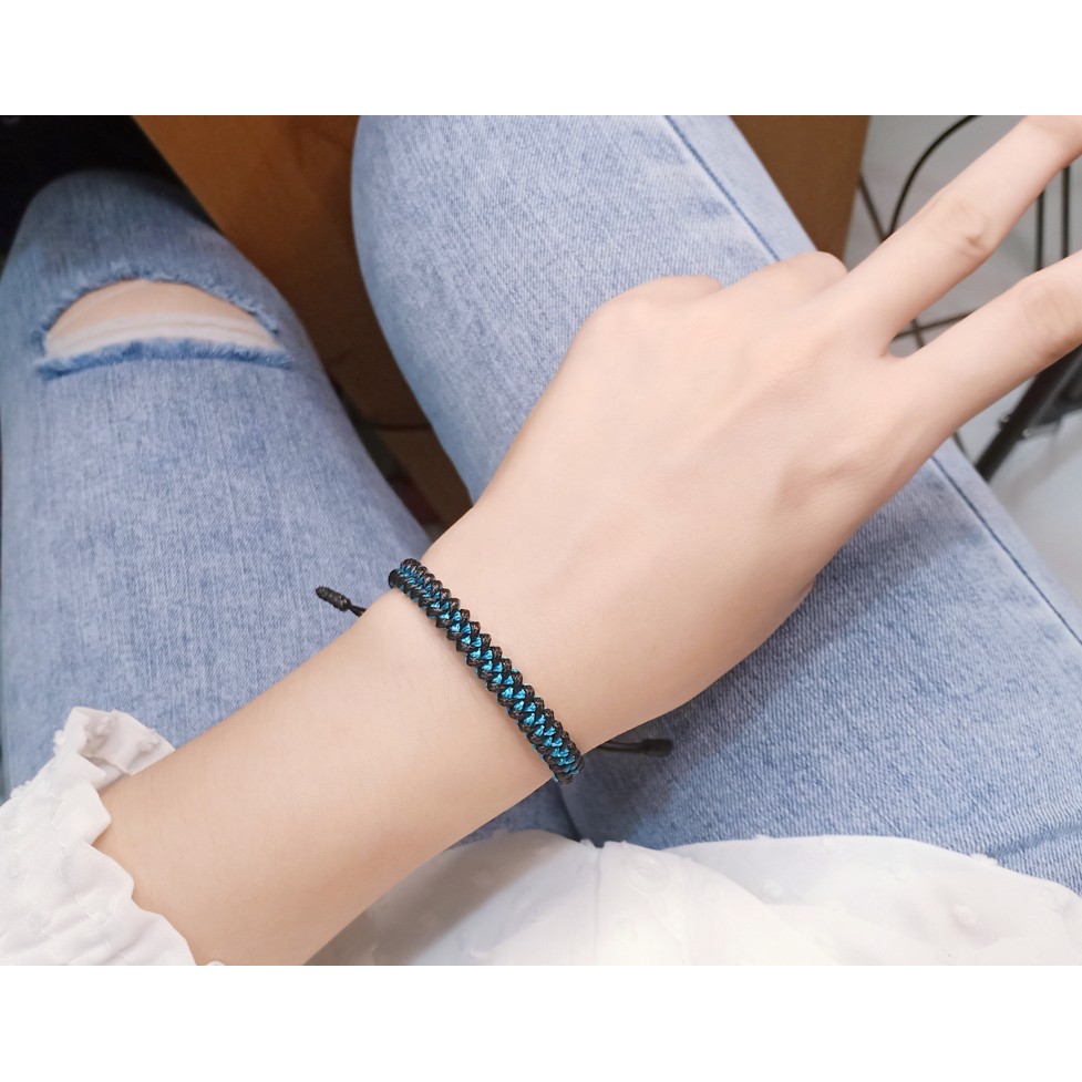 Gelang Tangan Tali Simpul Tulang Naga KNOT DRAGON BONE Kombinasi warna LV4 Gelang Simpul Tali Korea 