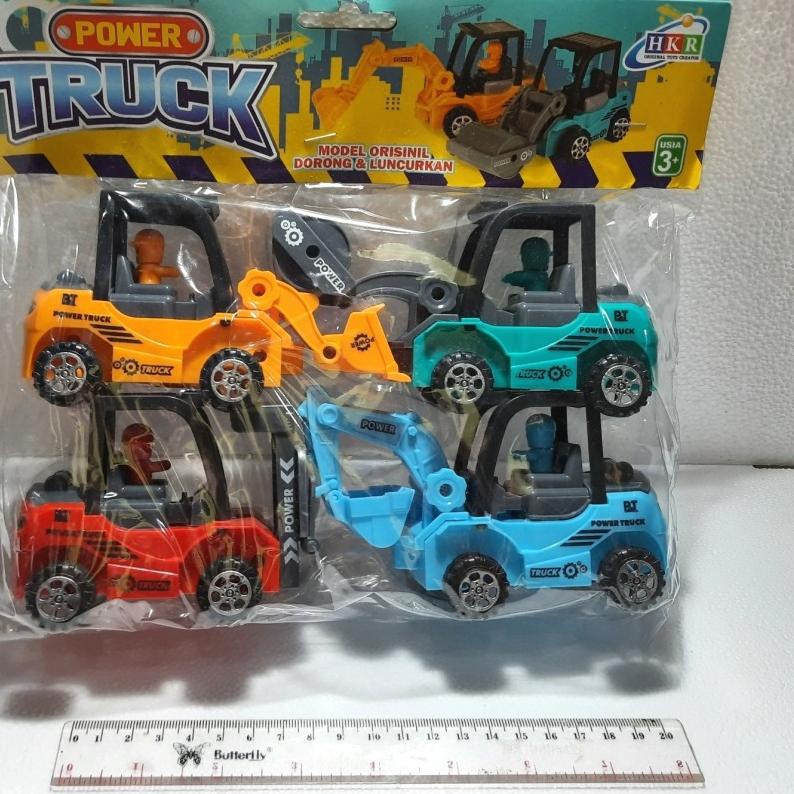 Big Sale MAINAN TRUK KONTRUKSI 4PCS MAINAN TRUK ALAT BERAT MAINAN KADO MAINAN TRUK BEKO