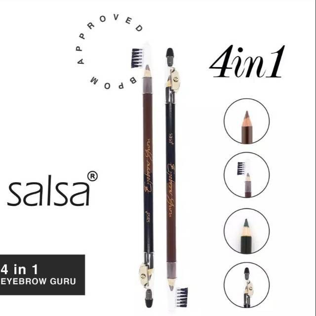 ✿ MADAME ✿ SALSA MASTER EYELINER BLACK EYEBROW GURU 2 IN 1 HYPERLASH SALSA EYE BROW