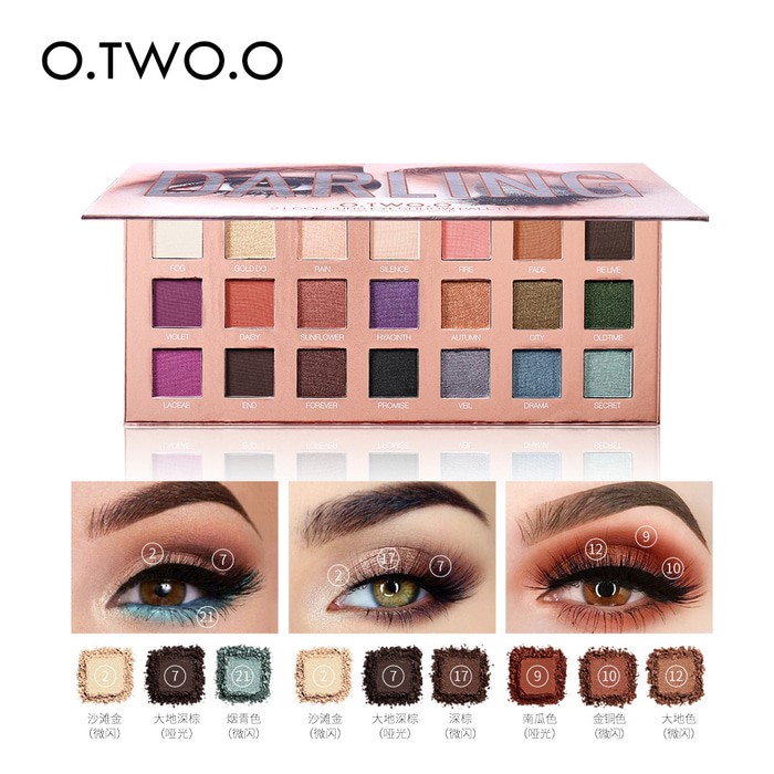 OTWOO EYESHADOW PALET 21 WARNA SHIMMER (9994) KK#528