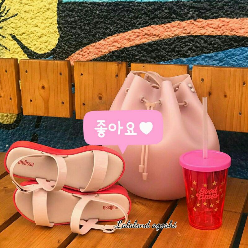 Sepatu melissa Lip Platform AD/Sepatu jelly wanita/Sepatu melissa wedges