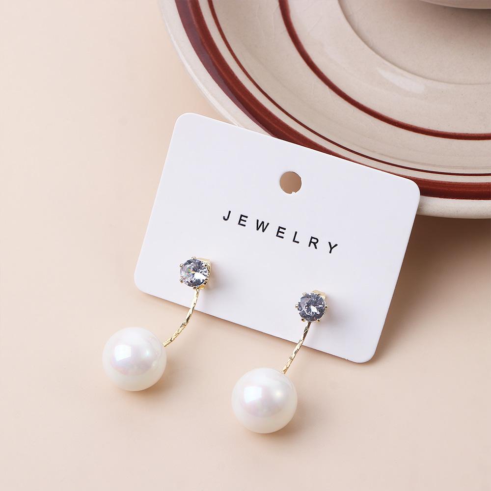 Mxbeauty Anting Wanita Elegan Manis Mewah Rumbai Gantung Belakang Fashion Perhiasan Gaya Korea Earrings