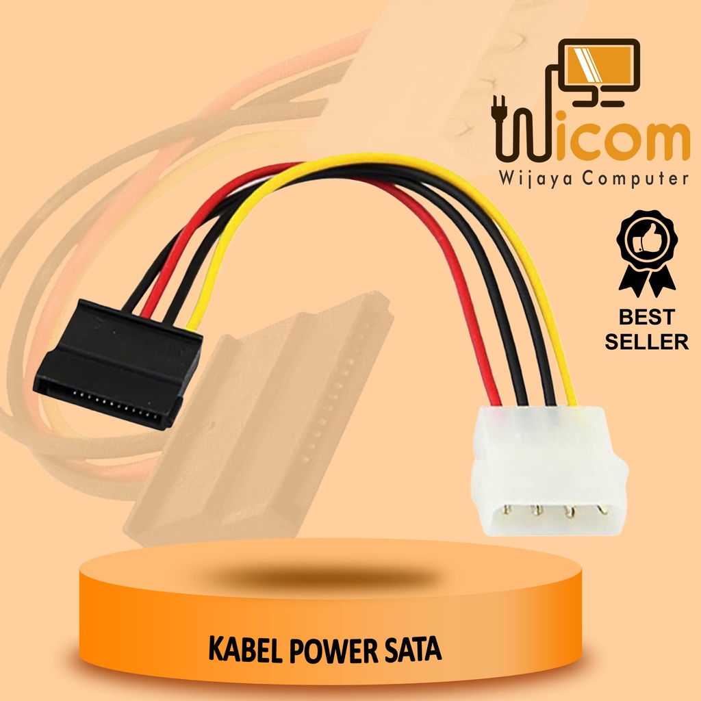 KABEL POWER SATA MOLEX 4PIN MALE TO SATA 15PIN FEMALE KONVERTER MURAHH (KPS)
