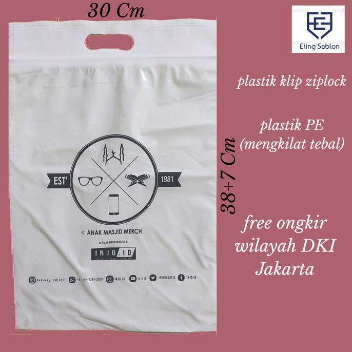 plastik klip ziplock susu 30x40 sablon 500 piece