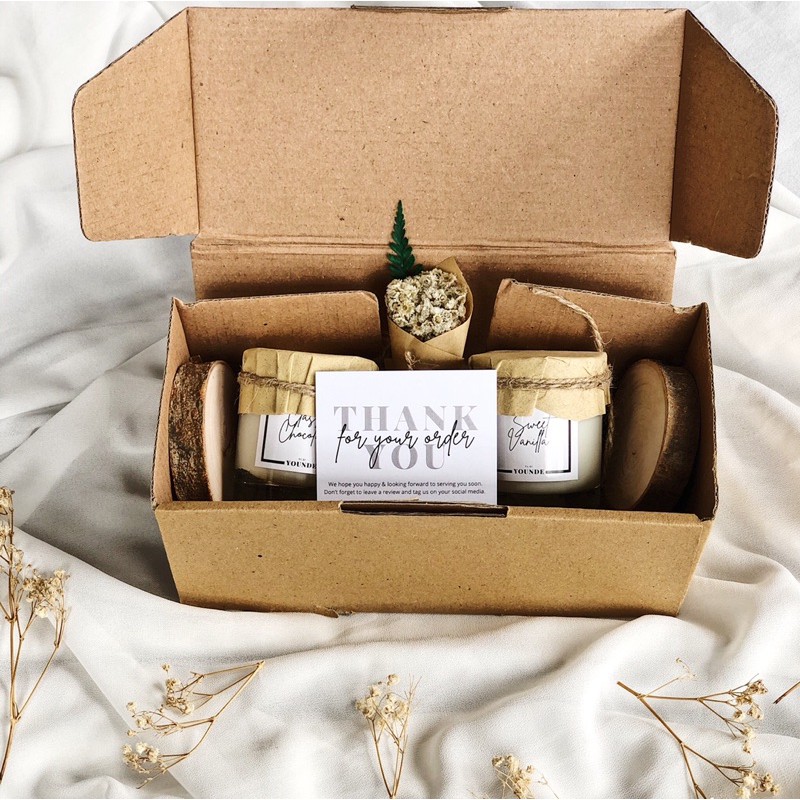 Bundle 2 Gift Box Scented Candle | Hampers | Kado Wisuda | Kado Ulang Tahun