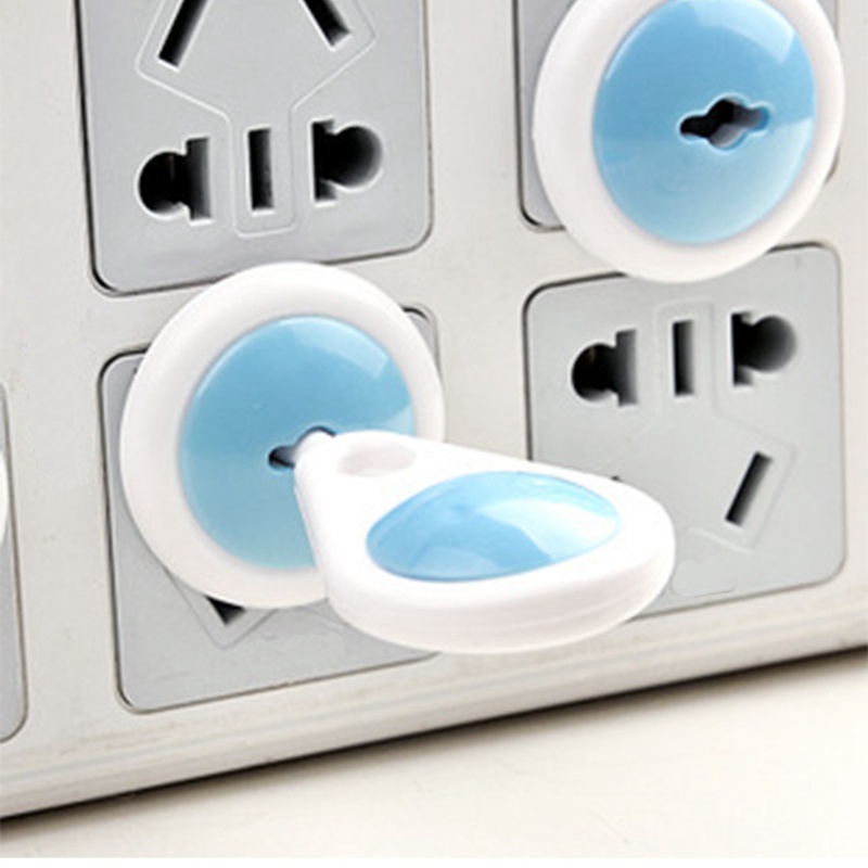 Mary 6Pcs Cover Stop Kontak Listrik Power Outlet 2 Plug Untuk Keamanan Bayi / Anak