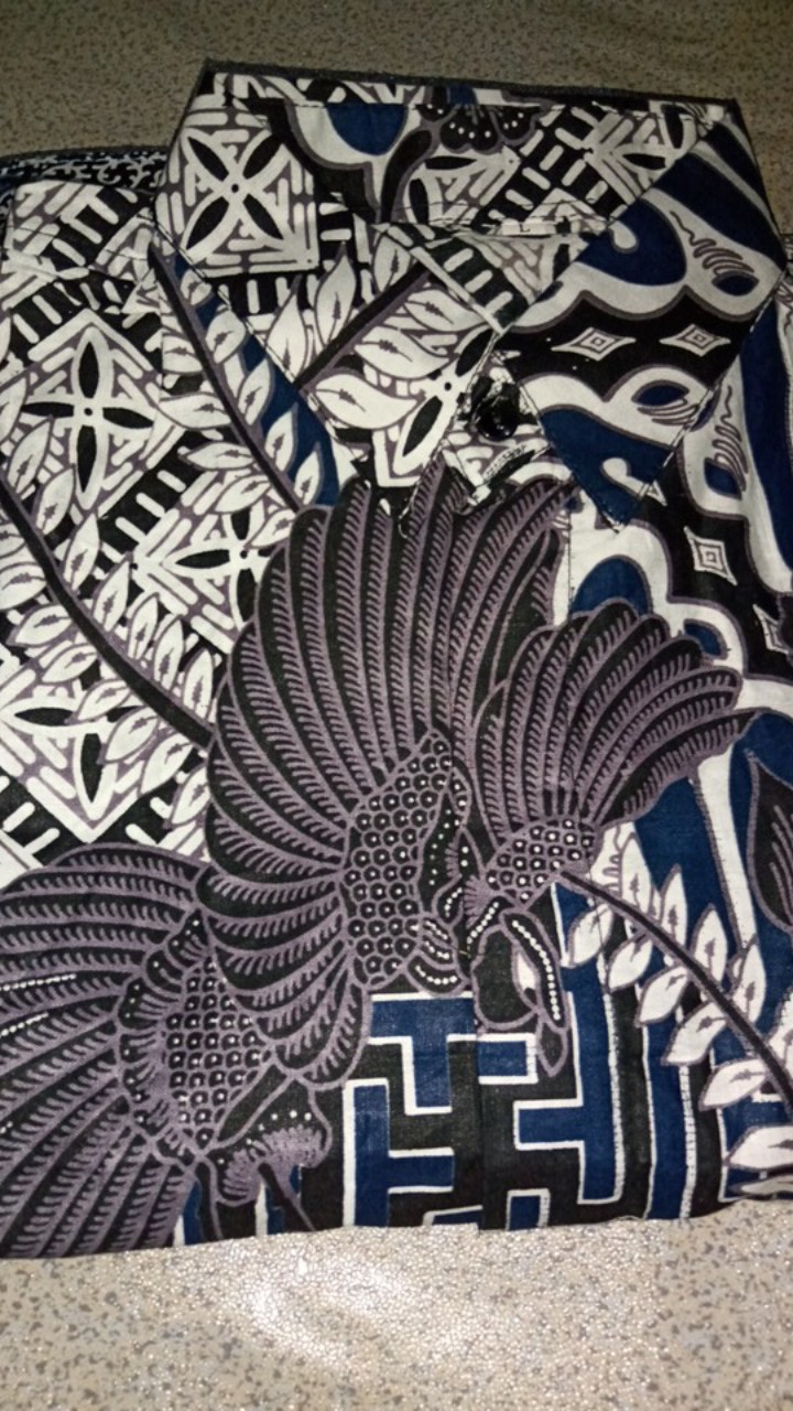 Baju Batik Kemeja Kantor Pria Lengan Panjang Fashion Solo Bw 058