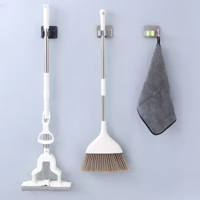 Smartchoice Gantungan Jepitan sapu pel Mop with hook stainless 304/Broom clip with hook 304