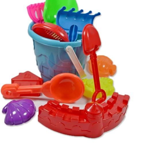 Set Mainan Ember Istana Pasir Pantai, Mainan Pantai Set Ember Cetakan
