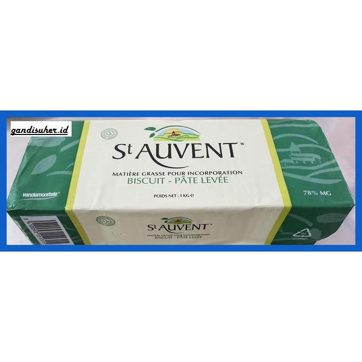

Rettubagetnem- St Auvent Butter / Butter Blend Unsalted 1Kg -Asli-Slii.
