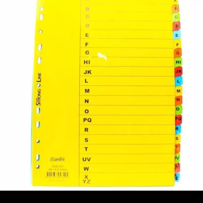 

Aman Pembatas / Divider Bantex Abjad Sale!!!