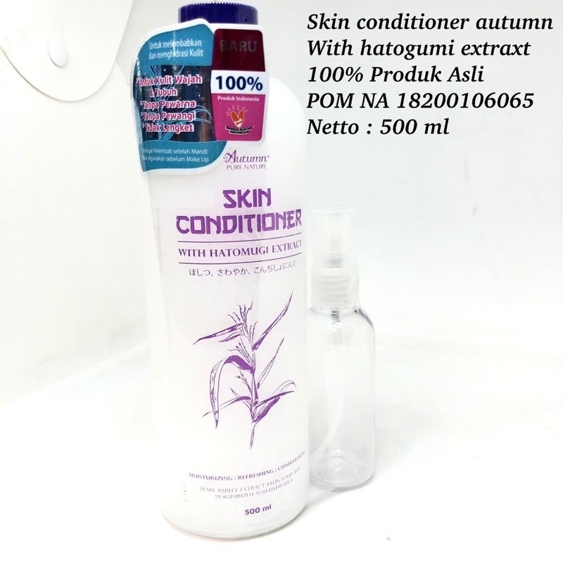 BPOM Hatomugi Skin Conditioner Autumn with Hatomugi Extract 500ml free botol spray (ASC)/Hatomugi Gel/Cantella/Body Skin/Body