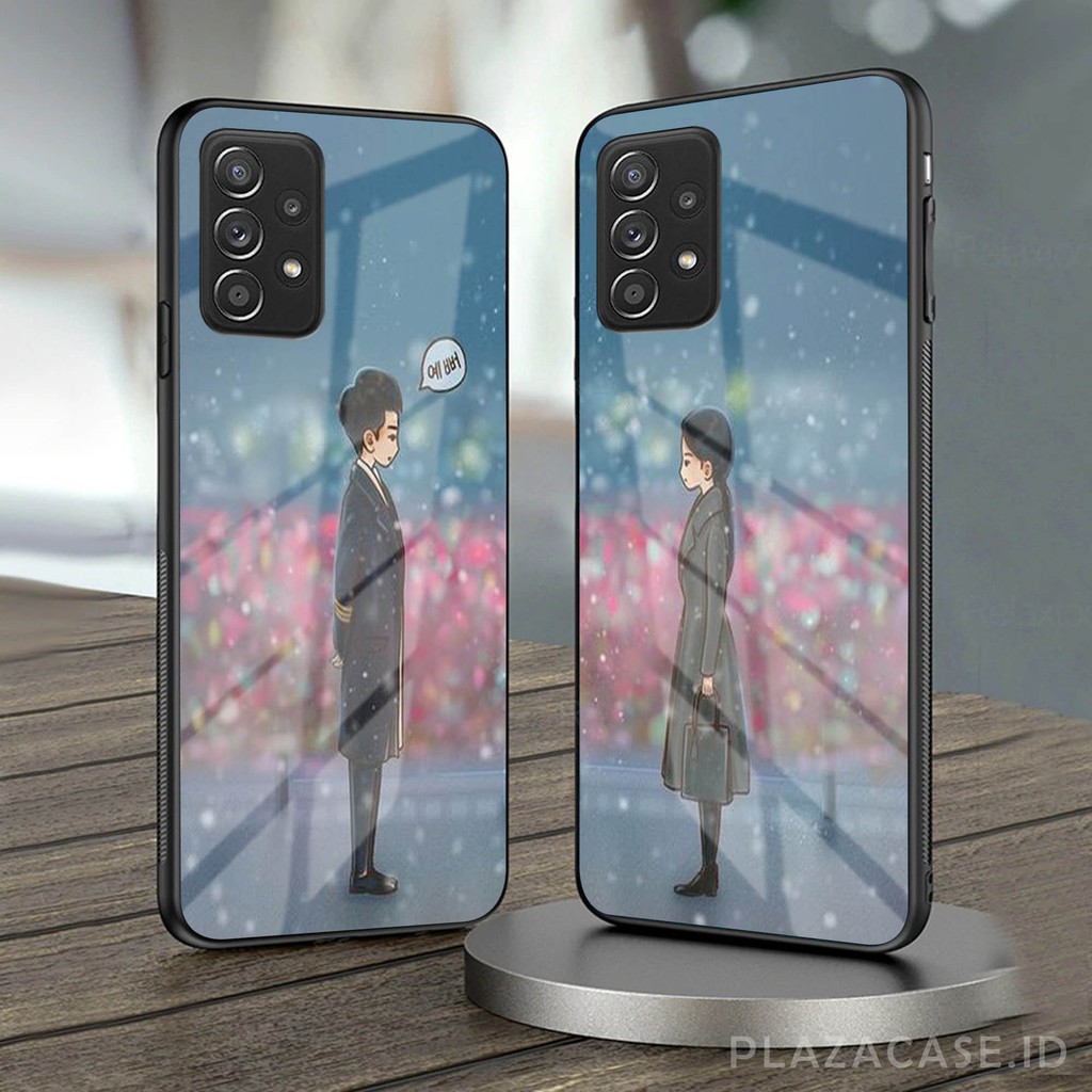 Couple Softcase Glass [K76] for ALL TYPE A15 RENO 4F V20 V20 SE A53 C17 RENO 4 REALME 7i Y30 Y50 A73