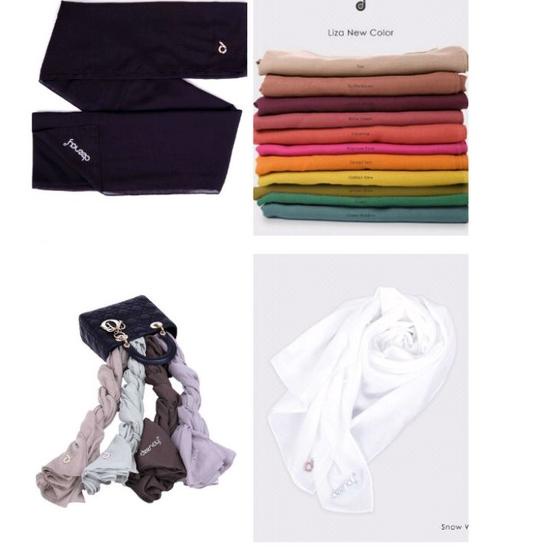 Sudah READY.. HIJAB DEENAY LIZA TERRACOTTA HAZELNUT LATTE SILVER SAGE STRING SHADOW BLACK STORM SEA 