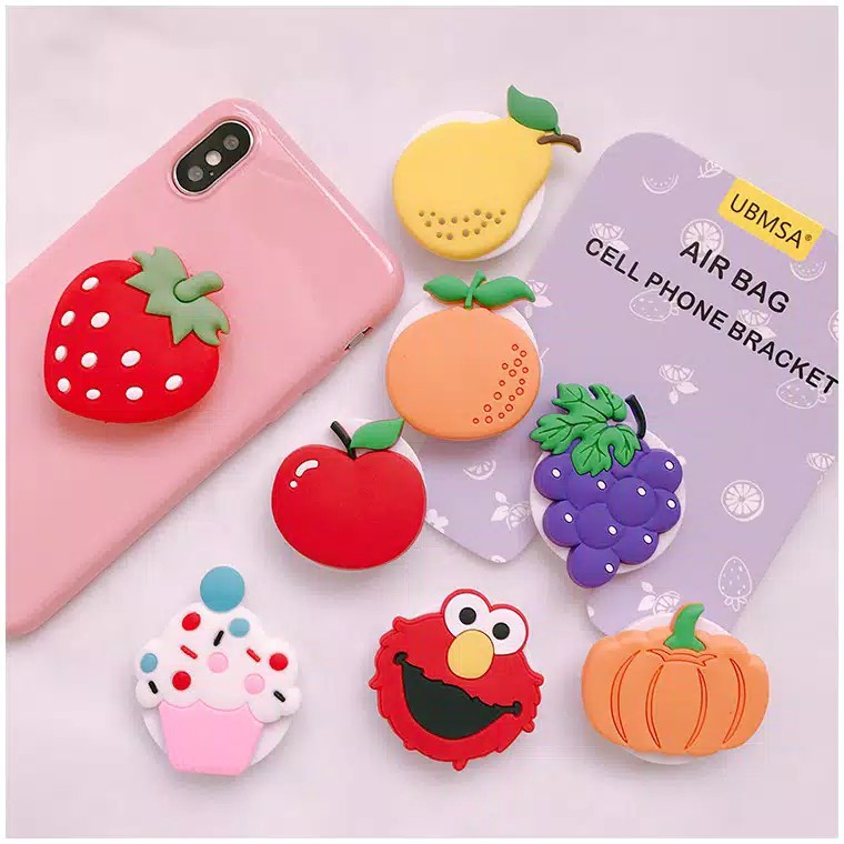 Popsocket Karakter Part 12 / Phone  Holder / Pop  Socket 3d / Elmo / Sun Flower / Popsocket Termurah