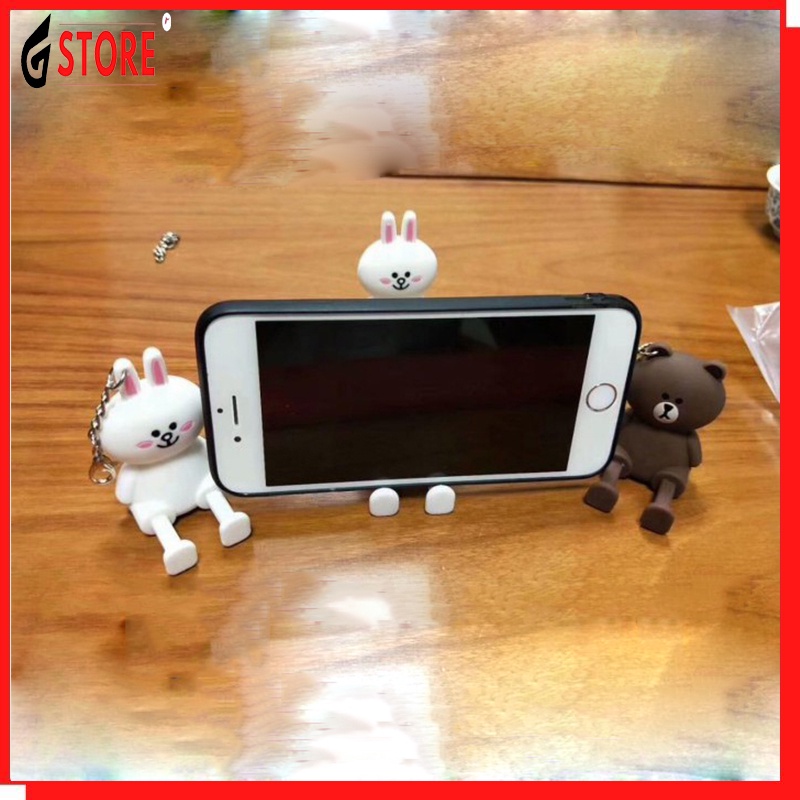 Stand Card Phone Holder / Standing Hp Untuk Menonton Video / Standing Hp Gantungan Boneka Karakter