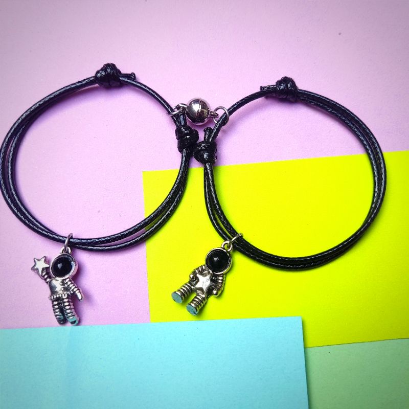 GELANG ASTRONOT / GELANG PASANGAN / GELANG COUPLE MAGNET ASTRONOT / GELANG TALI HITAM