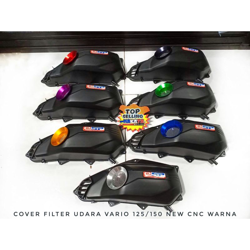 cover filter udara vario 125 dan vario 150 new veloscope original cnc warna tutup filter udara vario