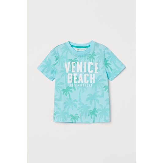 H&M T-shirt Turquoise 2-4y