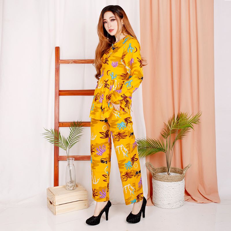 GR SET/STELAN TIE DYE RAYON LEMBUT (REAL PIC) KUALITAS PREMIUM SR 562B