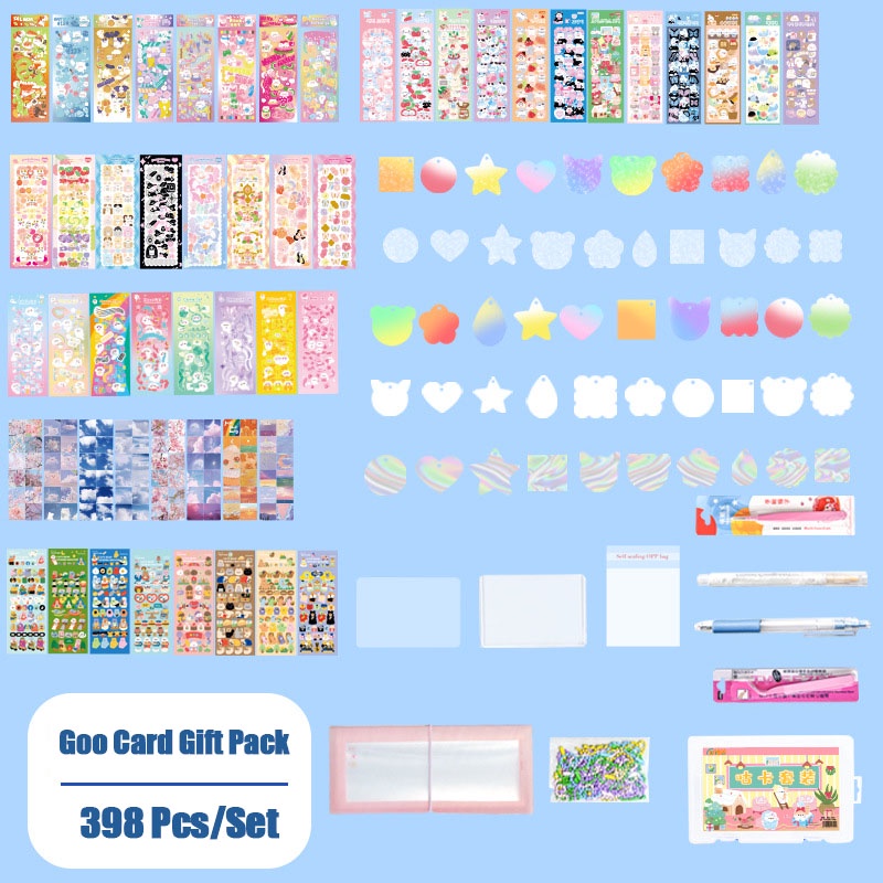 Dpp-69 / 162 / 211 / 280 / 398 Pcs / Set Stiker Idol Goo Card Bahan Akrilik Transparan Untuk Dekorasi DIY