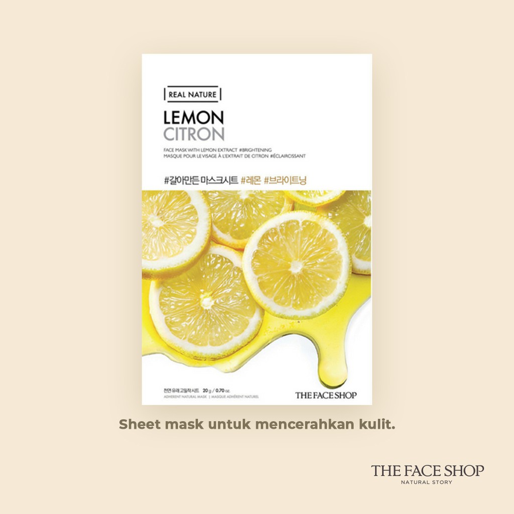 Real Nature Lemon Face Mask - 20g