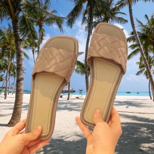 Sandal Selop Karet Import sendal  Slop wanita murah karet jelly BOLONI Gisel Sandal Flat Jelly-2