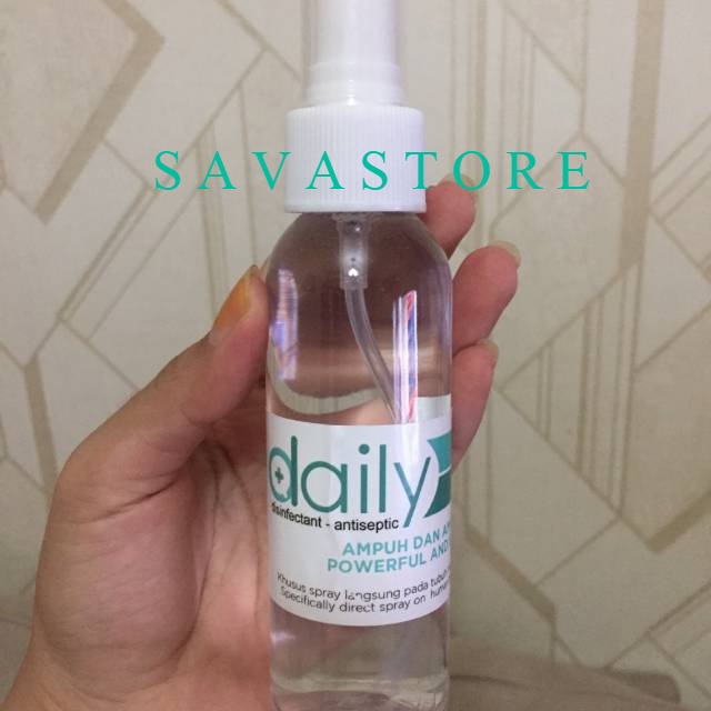 DESINFEKTAN DAILY ANTISEPTIK 100ML - DISINFECTANT AMAN UNTUK KULIT - Disinfectant Disinfektan