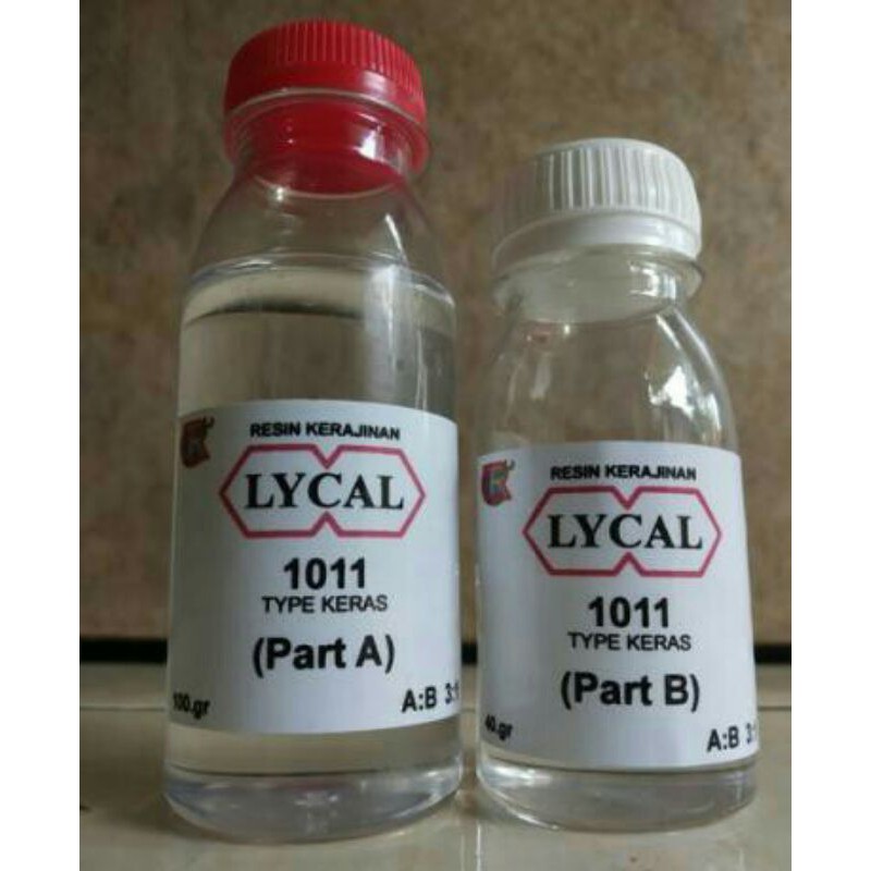 

Resin lycal 1011 135 gr super keras ( 1 paket )