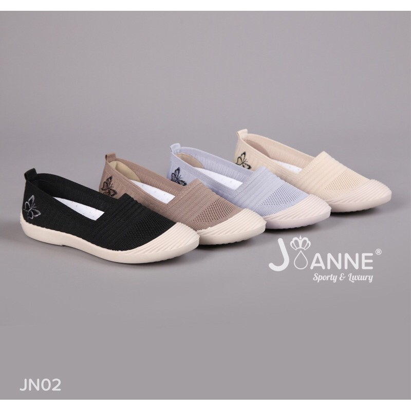 RESTOCK!! [ORIGINAL] JOANNE Butterfly Slip On Shoes Sepatu Wanita #JN02