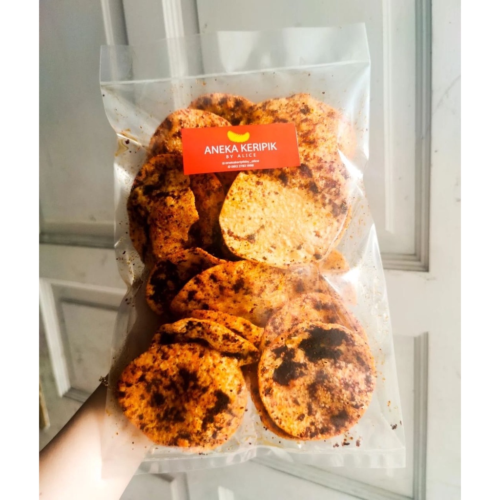 

Keripik Opak Talas Pedas VIRAL Cermilan Kekinian